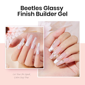 Dual-ended nail brush from beetles Hard Gel Kit