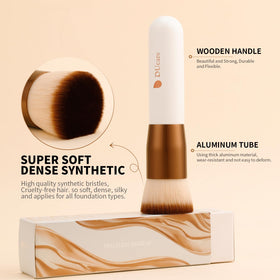 DUcare brushes with sleek white handle and rose gold ferrule