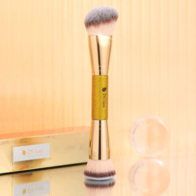 DUcare Dual-Ended Foundation Brush in makeup bag