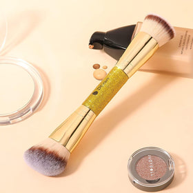 DUcare Dual-Ended Foundation Brush showing both ends