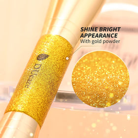 DUcare Dual-Ended Foundation Brush with glitter handle