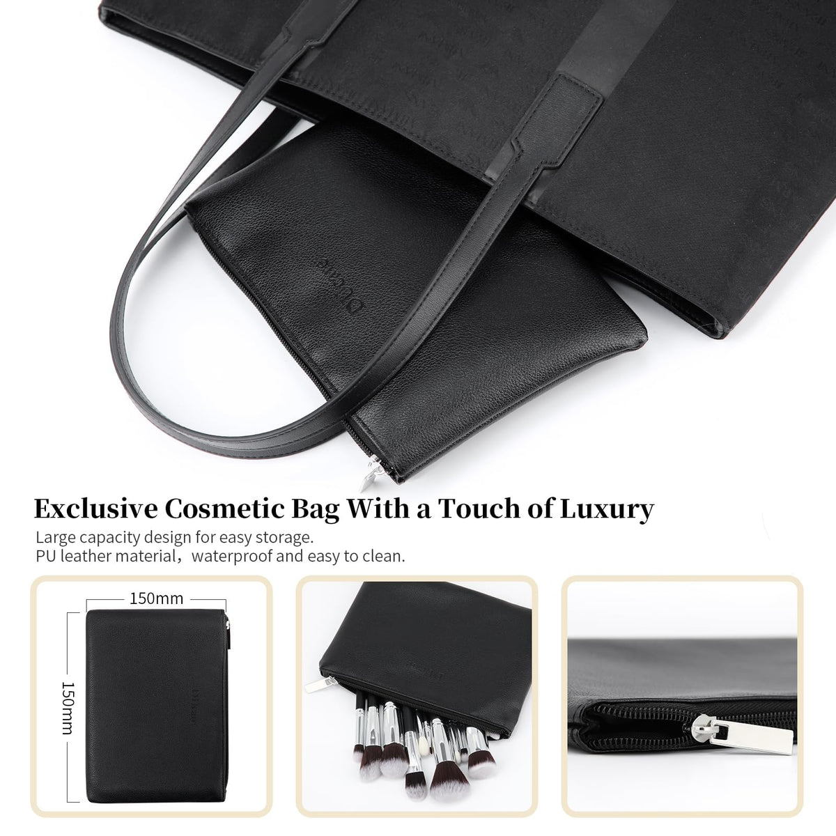 DUcare luxurious cosmetic bag for makeup brushes