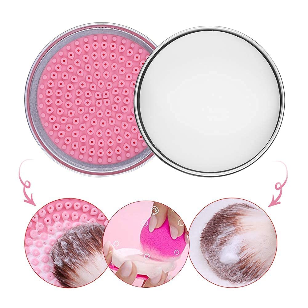 DUcare Makeup Brush Cleaner Solid Coconut Soap in a travel bag