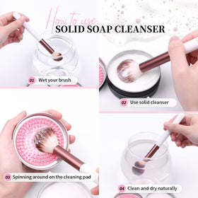 DUcare Makeup Brush Cleaner Solid Coconut Soap packaging