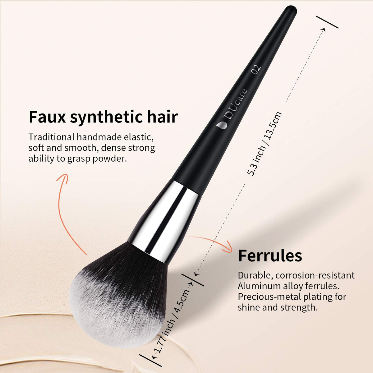 DUcare makeup brush set in elegant packaging