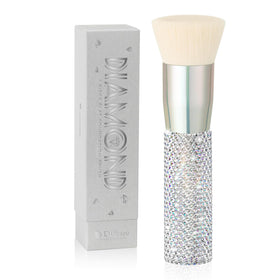 DUcare Rhinestone Foundation Brush front view with soft bristles