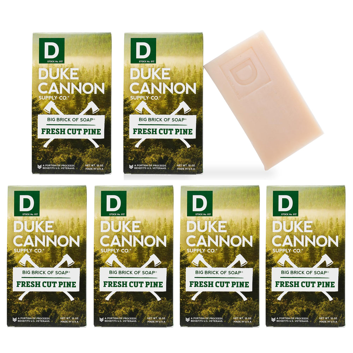 Duke Cannon Big Brick of Soap Fresh Cut Pine front view