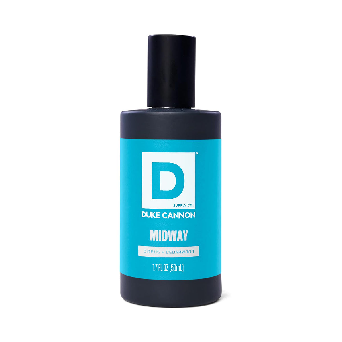 Duke Cannon Proper Cologne Midway on a wooden surface