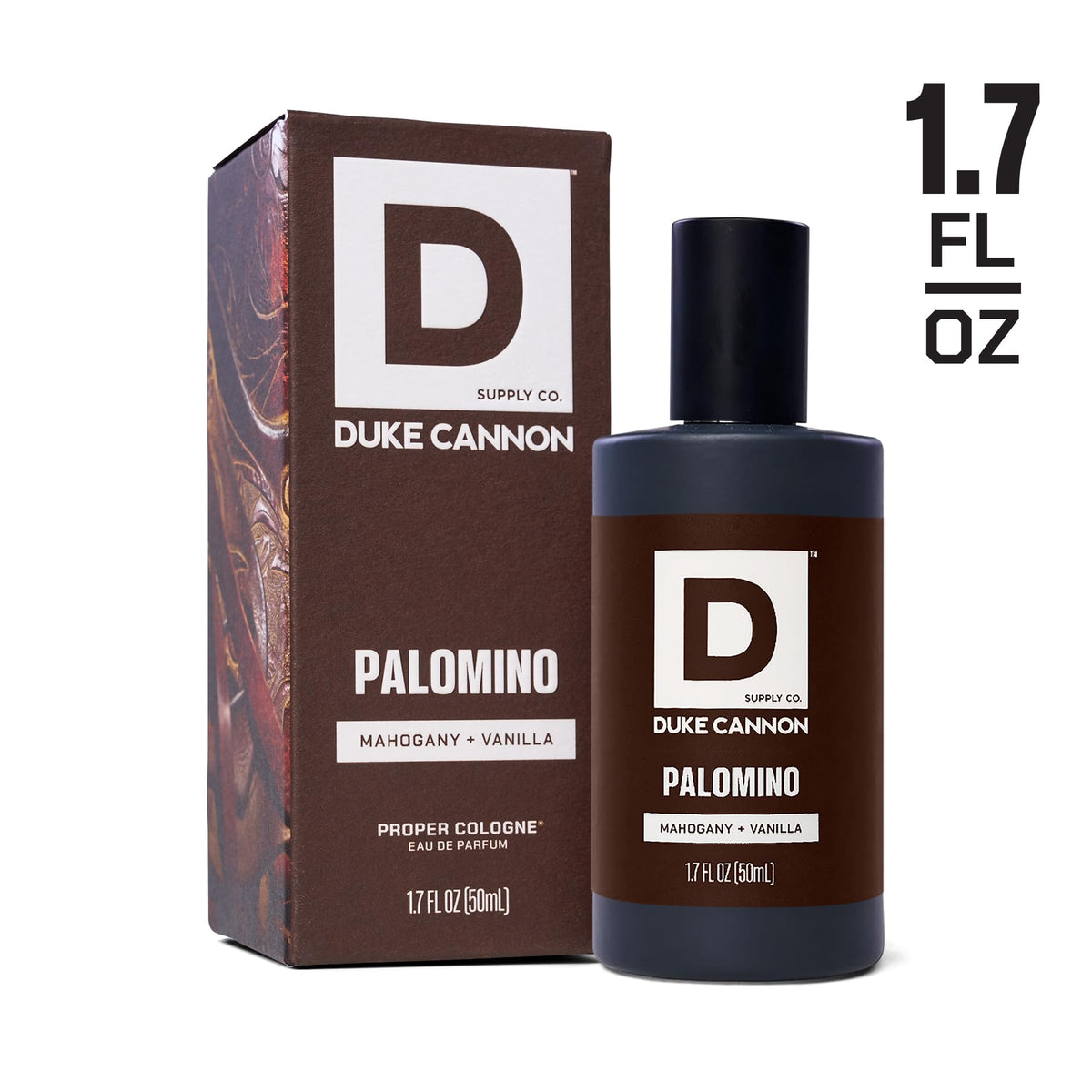 Duke Cannon Proper Cologne Palomino bottle detail