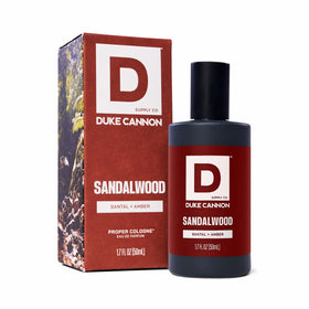 Duke Cannon Proper Cologne Sandalwood 1.7 fl oz front view