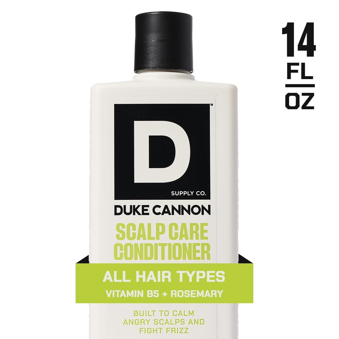 Duke Cannon Scalp Care Conditioner side view showing pump