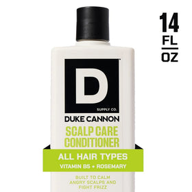 Duke Cannon Scalp Care Conditioner side view showing pump
