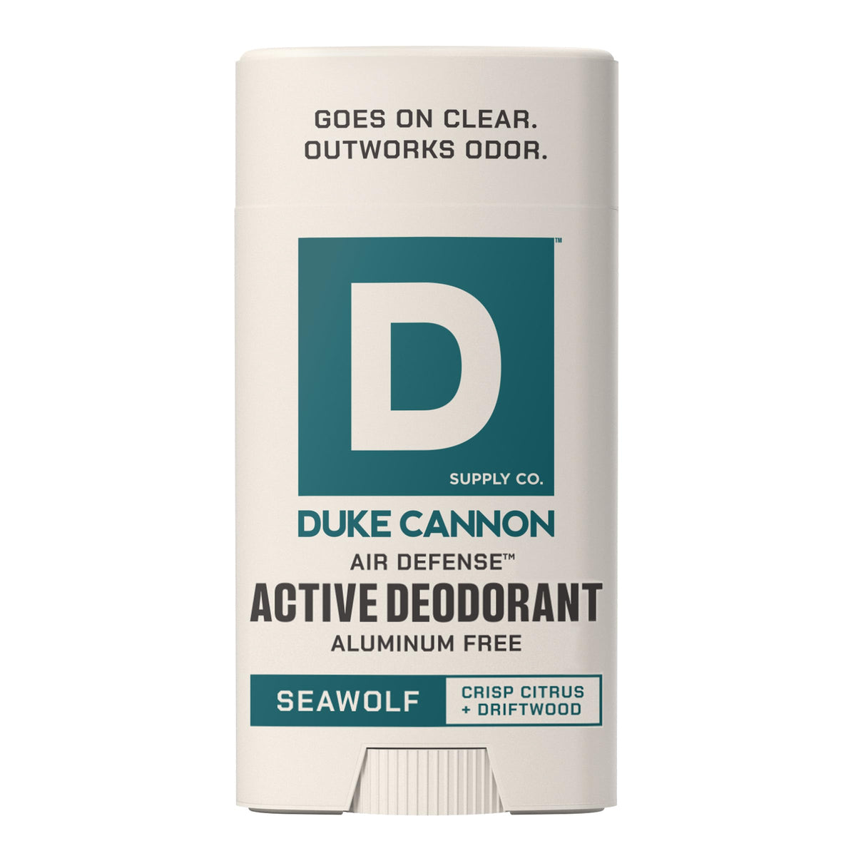 Duke Cannon Seawolf Aluminum Free Deodorant front view 3 oz