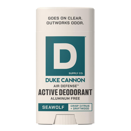 Duke Cannon Seawolf Aluminum Free Deodorant front view 3 oz