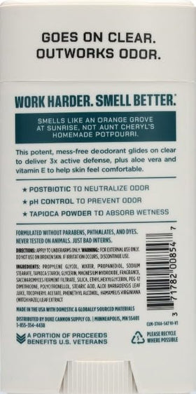 Duke Cannon Seawolf Deodorant packaging with citrus and driftwood scent