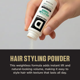 Duke Cannon Styling Powder with matte finish texture