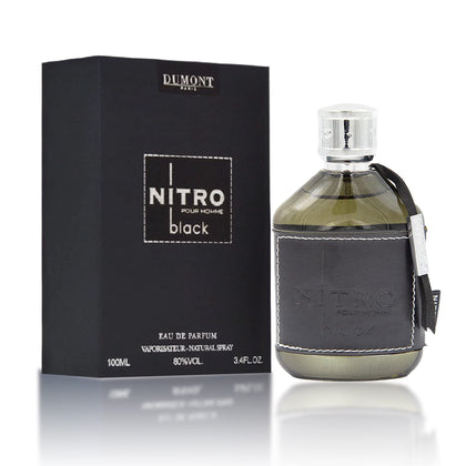 Dumont Nitro Black Eau De Parfum 3.4 Fl Oz front view