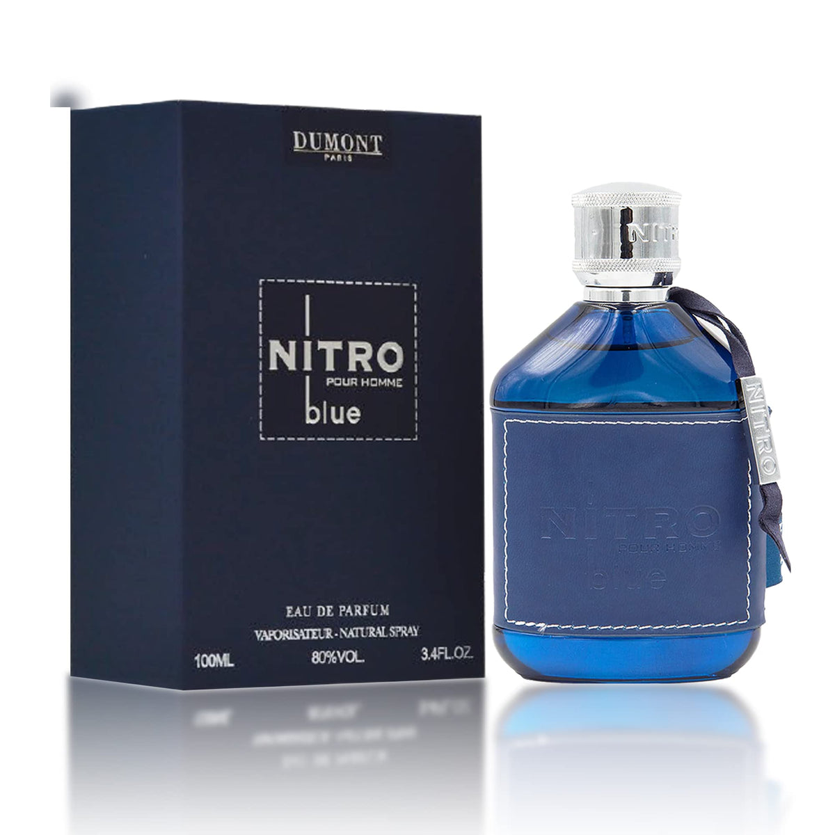 Dumont Nitro Blue Eau De Parfum 3.4 Fl Oz front view