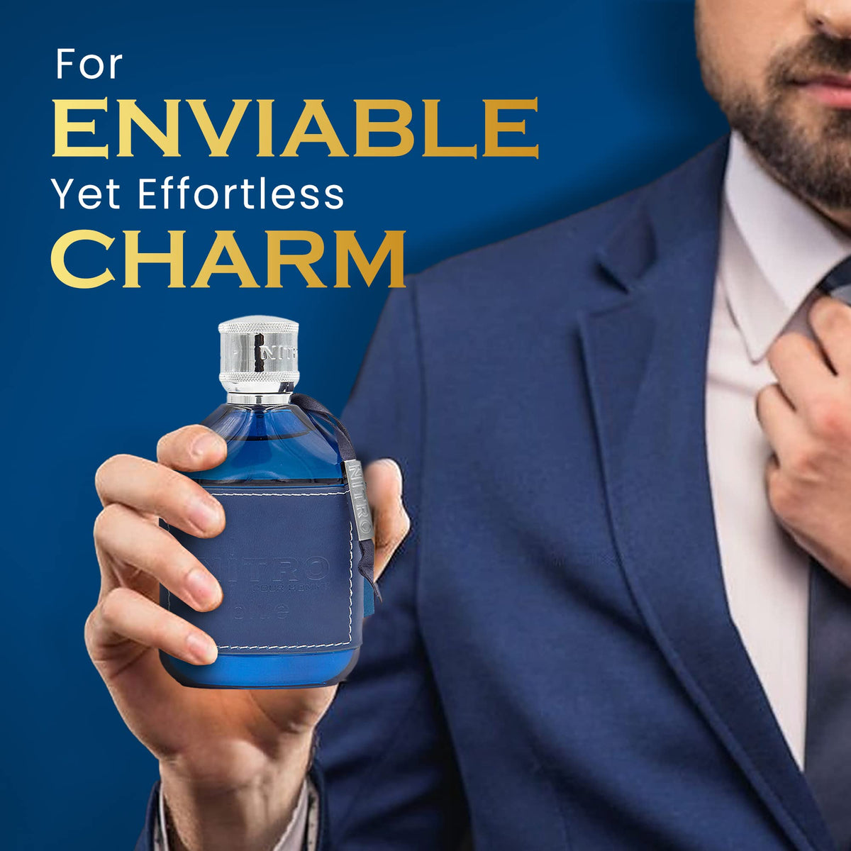 Dumont Nitro Blue Eau De Parfum with floral elements