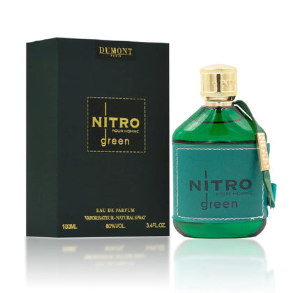 Dumont Nitro Green Eau De Parfum 3.4 Fl Oz front view