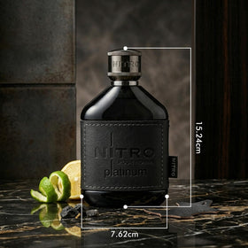 Dumont Nitro Platinum Eau De Parfum bottle side view