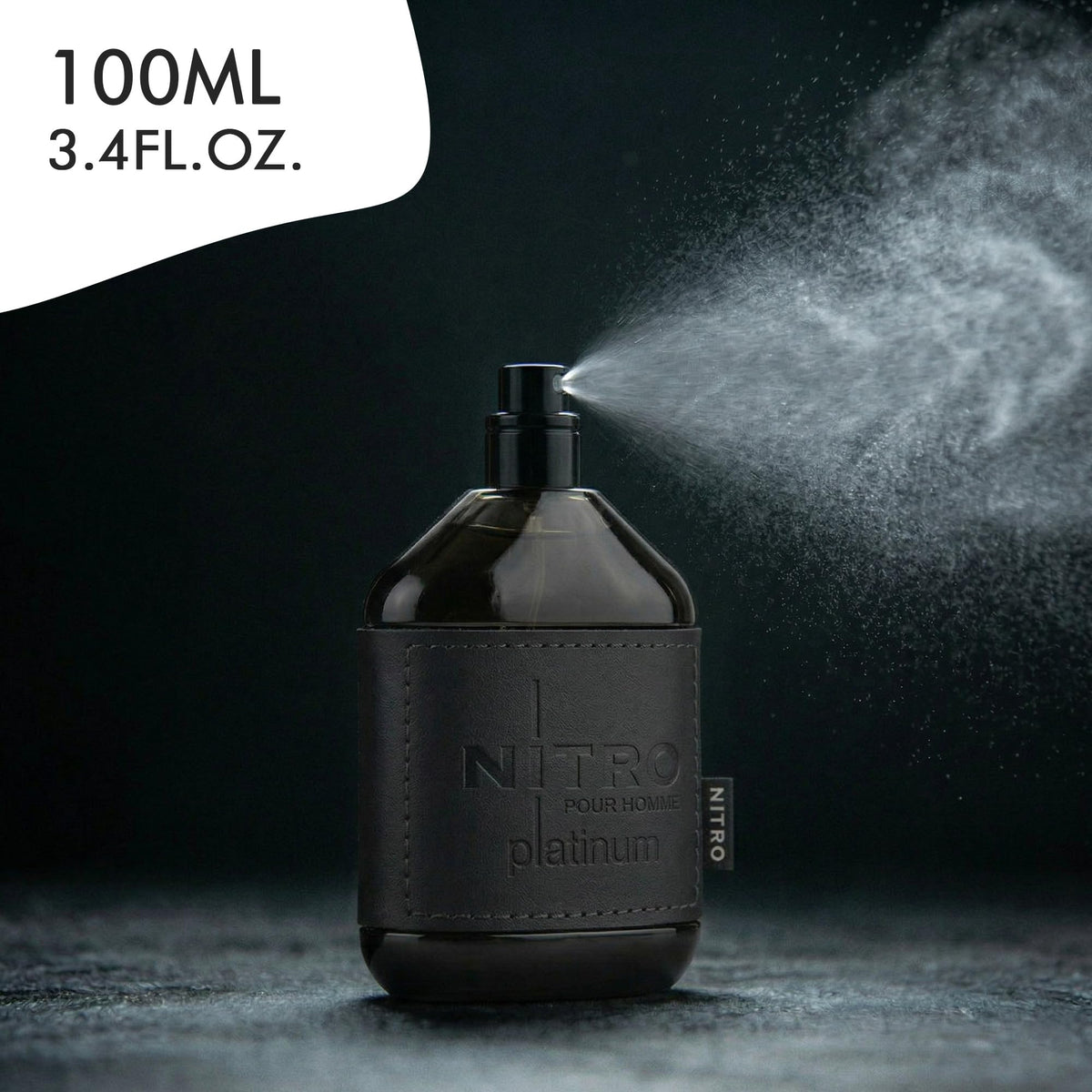 Dumont Nitro Platinum Eau De Parfum close-up of cap