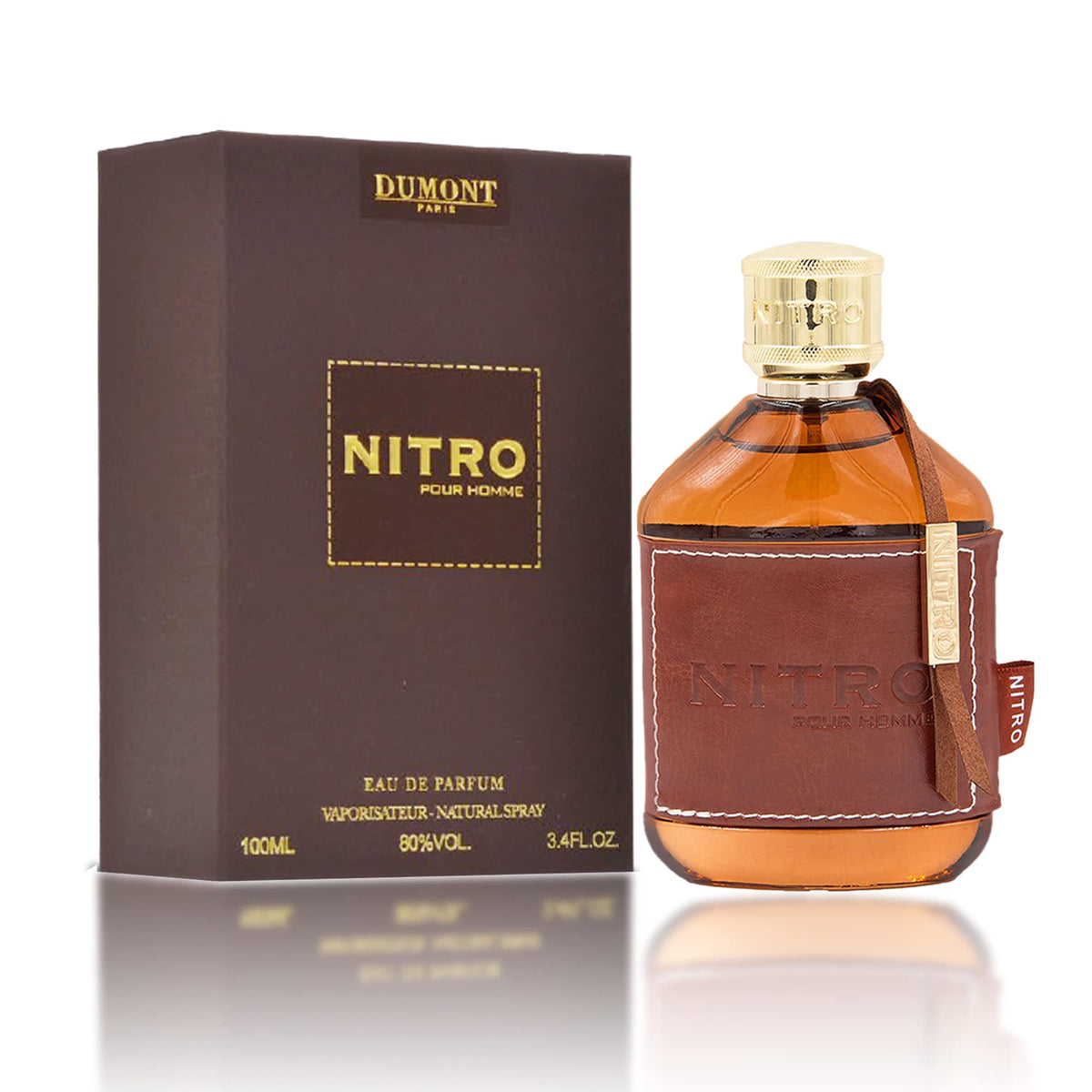 Dumont Nitro Pour Homme Eau De Parfum 3.4 Fl Oz front view