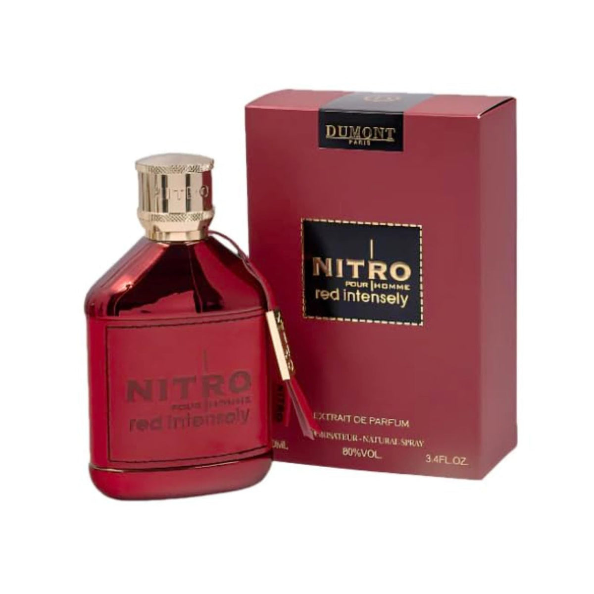 Dumont Nitro Red Extrait De Parfum 3.4 Fl Oz front view
