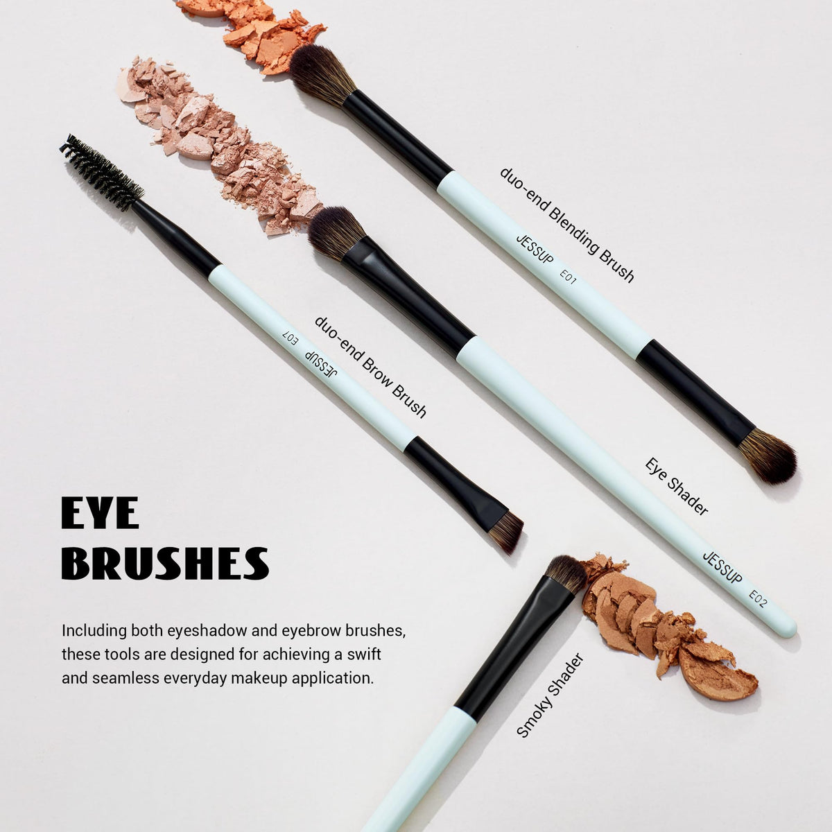 Duo-end eyebrow brush from Jessup Makeup Brush Set