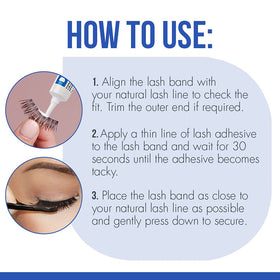 DUO Eyelash Glue Clear Adhesive with false lashes