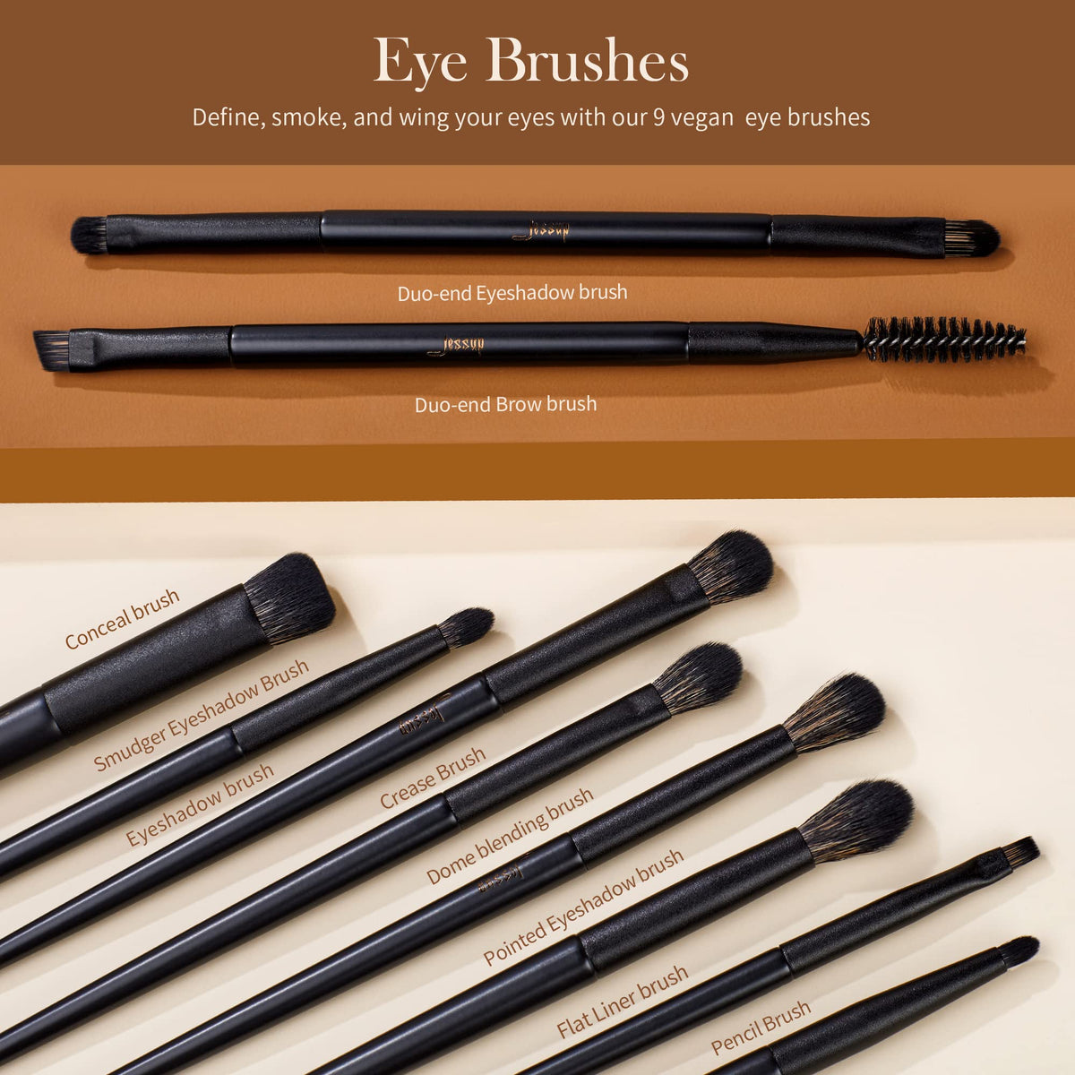 Duo-side foundation brush from Jessup brush set