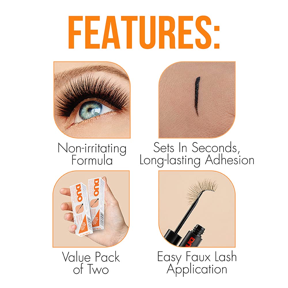 DUO Strip Lash Adhesive on a makeup vanity