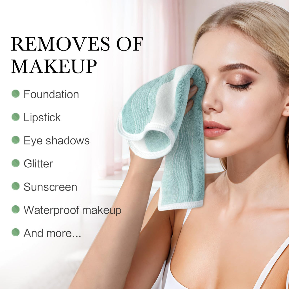 Durable edges of SINLAND microfiber face towel