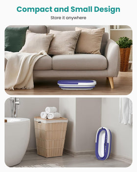Durable handle and wide base of Nekteck foot bath