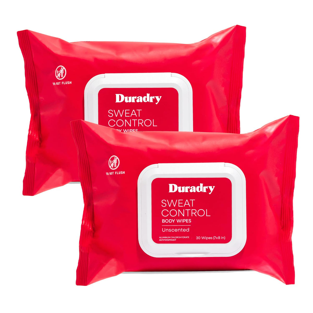 Duradry Antiperspirant Wipes 2-Pack front view