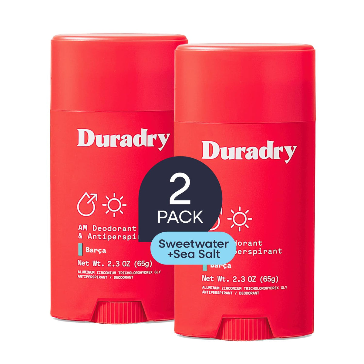 Duradry Clinical Sweat Control Stick 2Pk front view