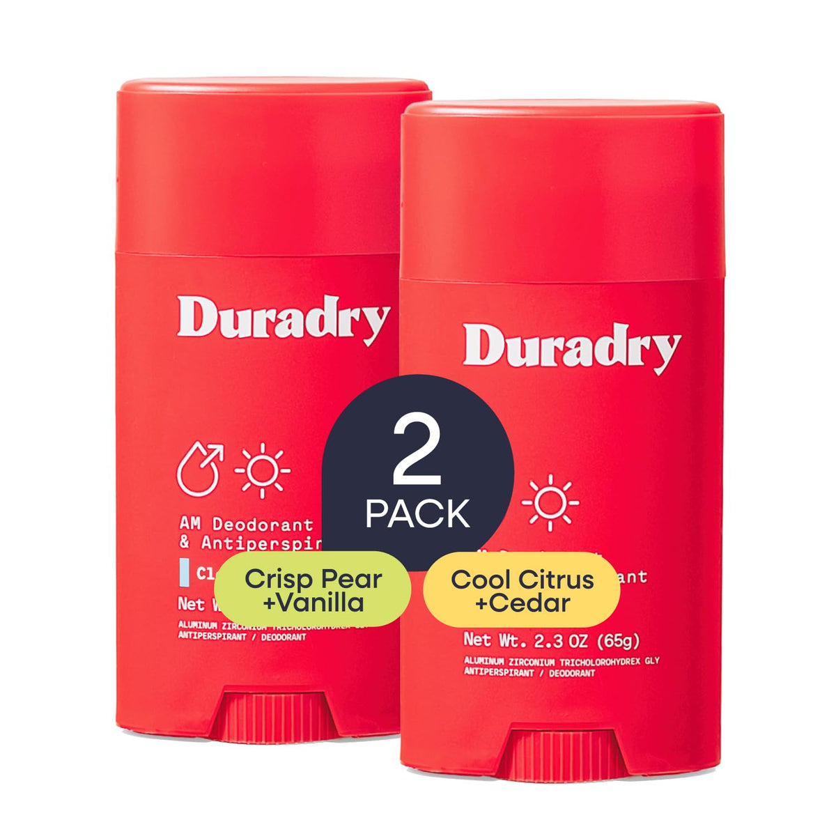 Duradry Clinical Sweat Control Stick Duo packaging front view