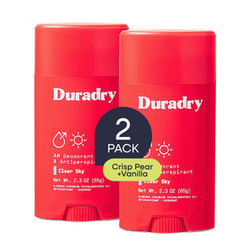Duradry Clinical Sweat Control Stick front view with Clear Sky scent