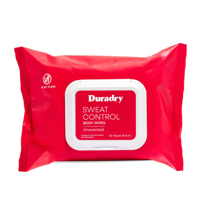 Duradry Sweat Control Body Wipes packaging front view