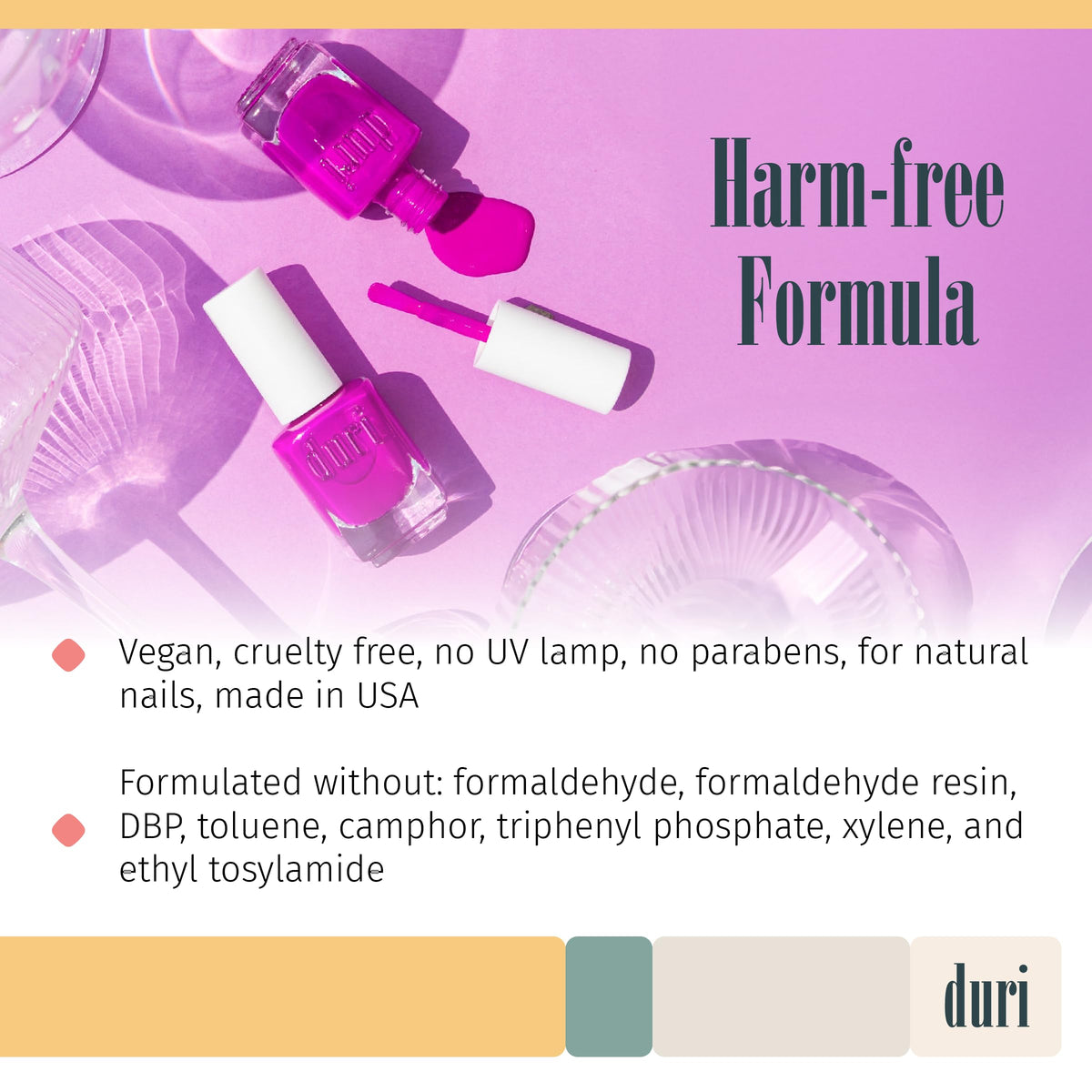 duri Berry Margarita Neon Purple Nail Polish side view