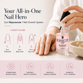 duri Rejuvacote 1 Nail Growth System in a nail care setup