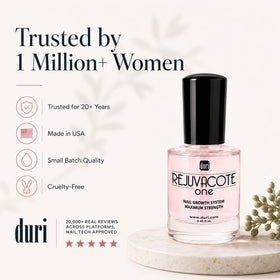 duri Rejuvacote 1 Nail Growth System with nail polish