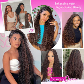 DUZIKAI braiding hair displayed with hair accessories