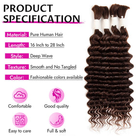 DUZIKAI deep wave hair styled in bohemian braids