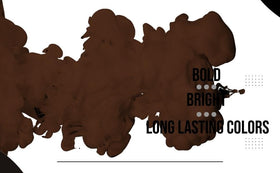Dynamic Color Brown Tattoo Ink on artist's workstation