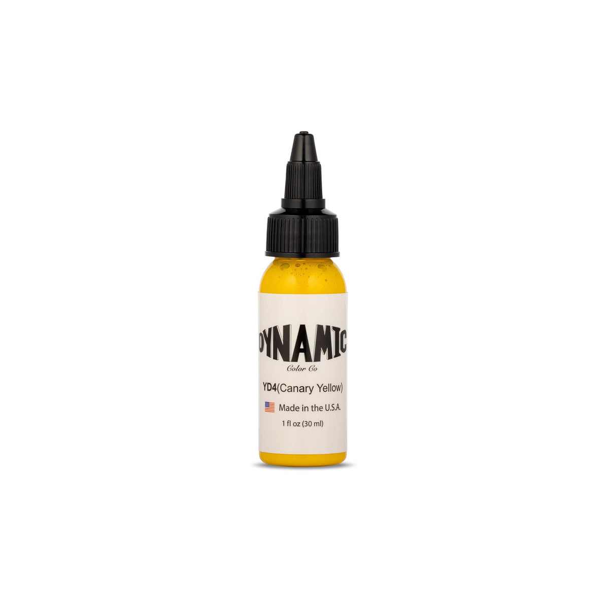Dynamic Color Canary Yellow Tattoo Ink 1 oz front view