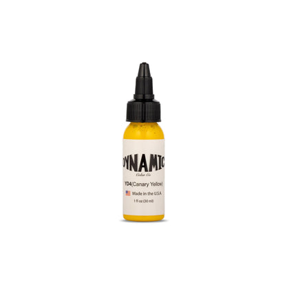 Dynamic Color Canary Yellow Tattoo Ink 1 oz front view