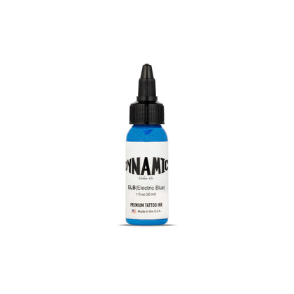 Dynamic Color Co Electric Blue Tattoo Ink 1 oz bottle front view