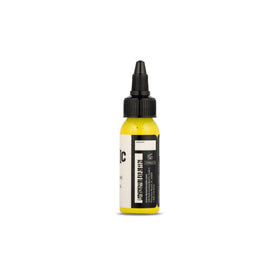 Dynamic Color Co Lemon Yellow Tattoo Ink 1 oz bottle side view