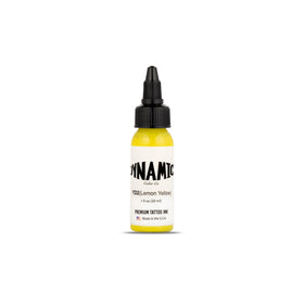 Dynamic Color Co Lemon Yellow Tattoo Ink 1 oz front view